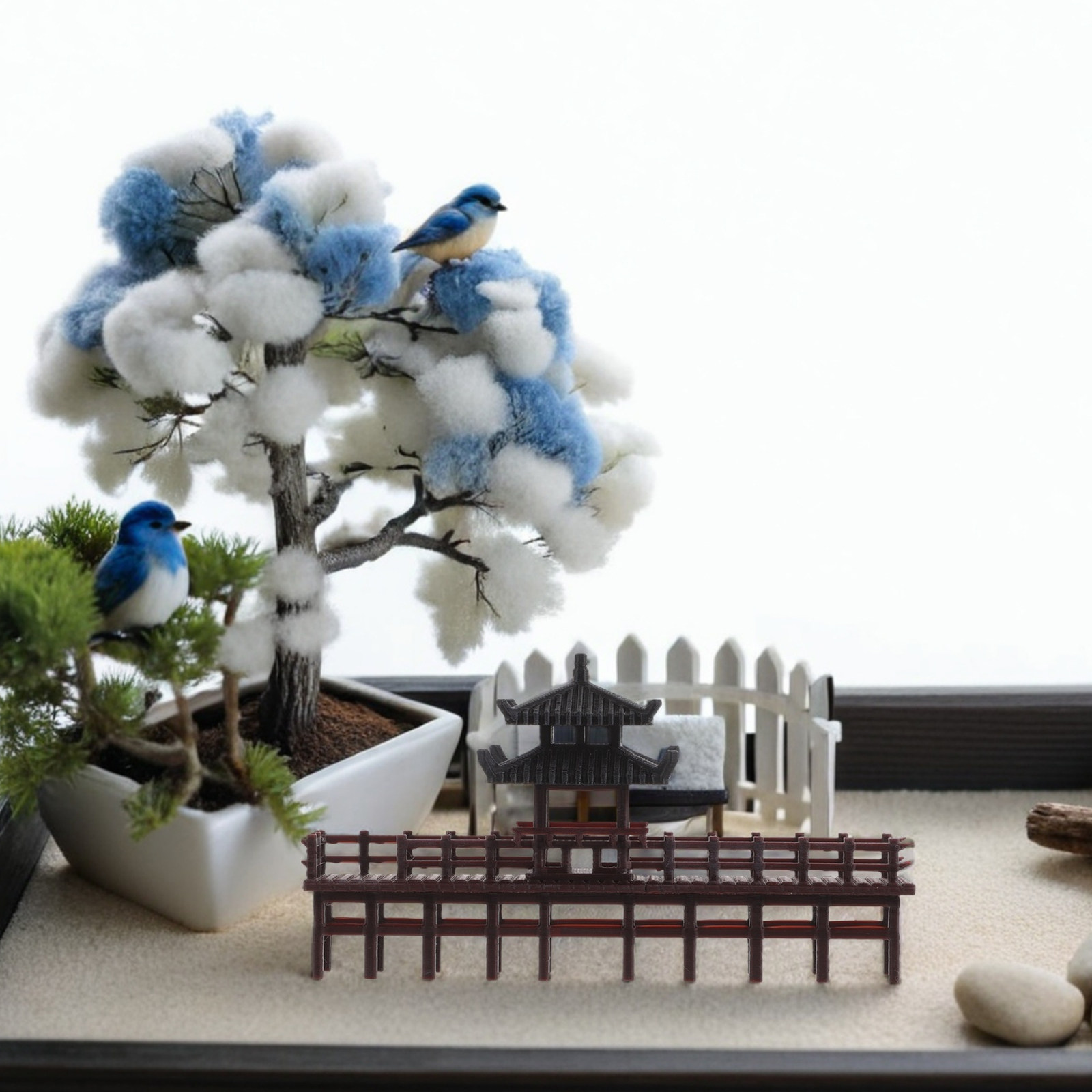 Ornamento de Ponte de Pavilhão - Bonsai Garden Landscape Design avaliação e preço