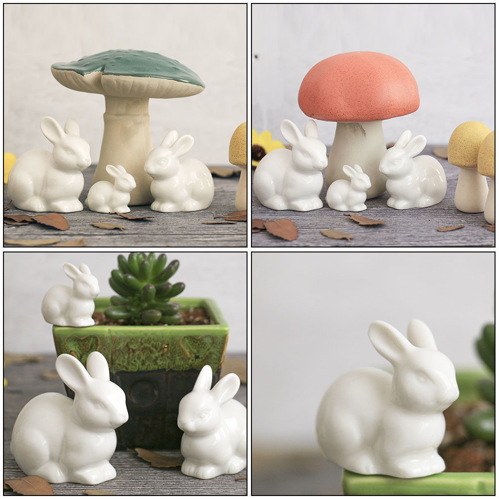5 Peças de Decoração de Coelho - Bonsai Garden Landscape Design avaliação e preço